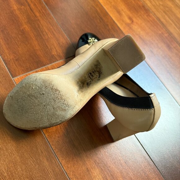 Tory Burch Jolie Pump Two-Tone Leather Sz 7 - Picture 4 of 7